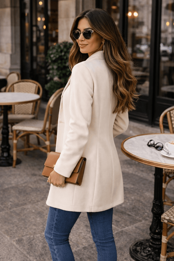 MARISE | WOMEN'S MINIMALIST SLIM-FIT ELEGANT LONG COAT - Zarino Newstyle