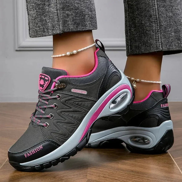 NYLA | WOMEN'S WATERPROOF COLORBLOCK TREKKING BOOTS, COMFORTABLE NON-SLIP OUTDOOR FOOTWEAR - Zarino Newstyle