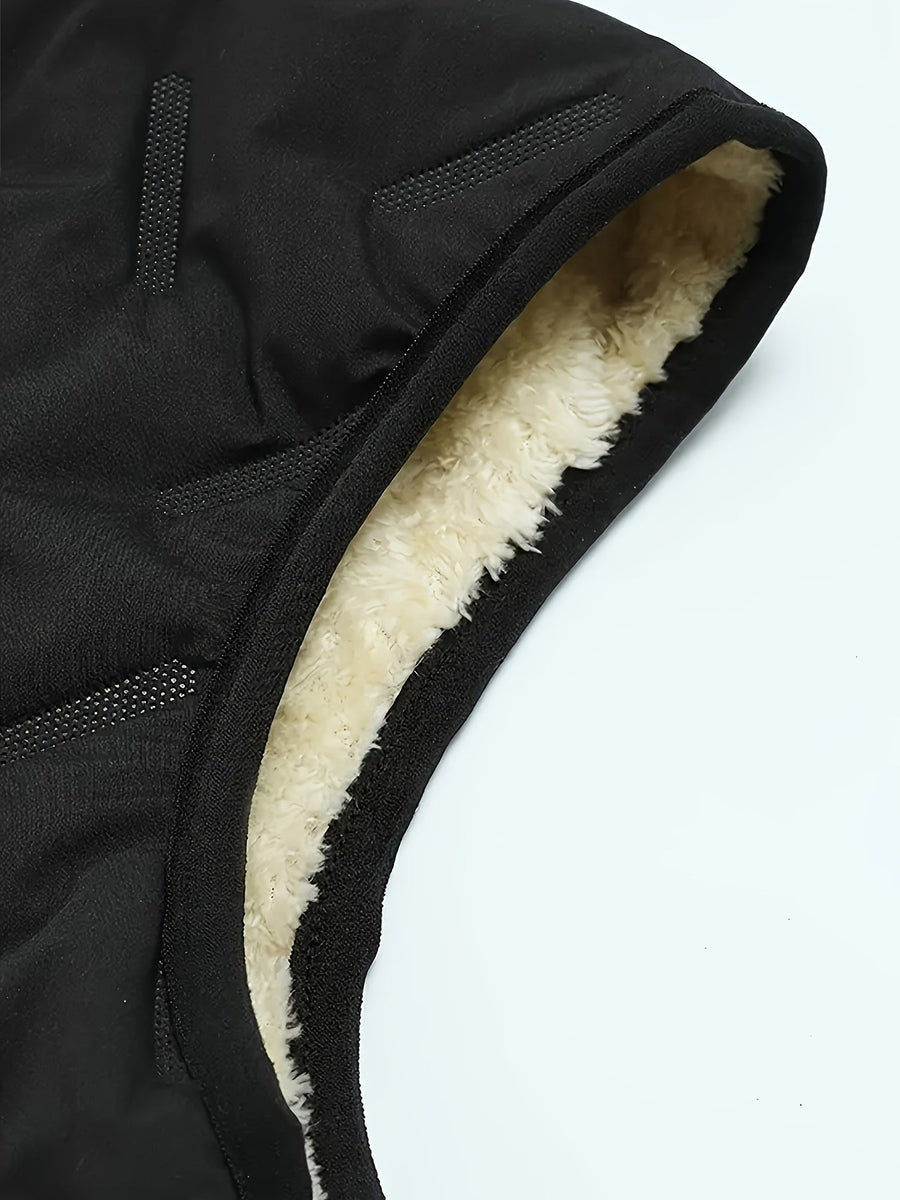 BECKETT | MEN'S FLEECE-LINED SLEEVELESS VEST, STAND COLLAR LIGHTWEIGHT WINTER LAYER – BLACK - Zarino Newstyle