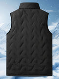 BECKETT | MEN'S FLEECE-LINED SLEEVELESS VEST, STAND COLLAR LIGHTWEIGHT WINTER LAYER – BLACK - Zarino Newstyle
