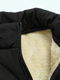 BECKETT | MEN'S FLEECE-LINED SLEEVELESS VEST, STAND COLLAR LIGHTWEIGHT WINTER LAYER – BLACK - Zarino Newstyle