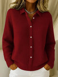 BLYTHE | WOMEN'S BUTTON-FRONT KNIT CARDIGAN, TEXTURED RELAXED FIT SWEATER - Zarino Newstyle