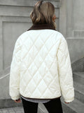 CELINE | WOMEN'S DIAMOND-QUILTED PADDED JACKET, RELAXED FIT INSULATED WINTER COAT - Zarino Newstyle