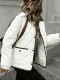CELINE | WOMEN'S DIAMOND-QUILTED PADDED JACKET, RELAXED FIT INSULATED WINTER COAT - Zarino Newstyle