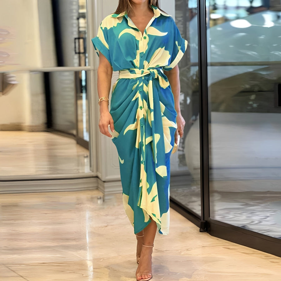 Christi - Lässiges, locker geschnittenes Knopfleiste - Kleid für Damen - Zarino Newstyle