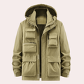 CROSBY | MEN'S LIGHTWEIGHT HOODED UTILITY JACKET, QUICK-DRY MULTI-POCKET CASUAL COAT - Zarino Newstyle