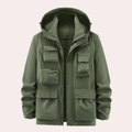 CROSBY | MEN'S LIGHTWEIGHT HOODED UTILITY JACKET, QUICK-DRY MULTI-POCKET CASUAL COAT - Zarino Newstyle
