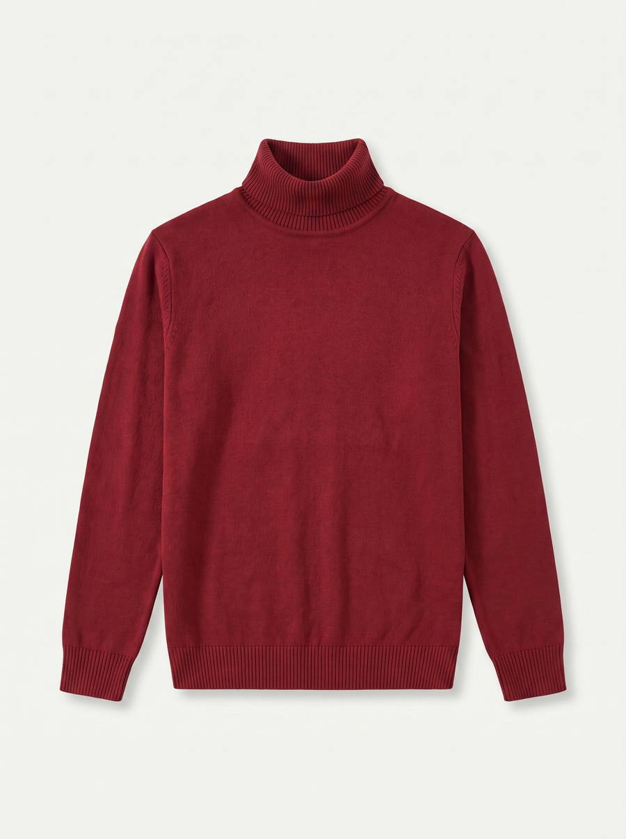 ALDRIC | MEN'S WOOL TURTLENECK SWEATER, CLASSIC LONG-SLEEVE KNITWEAR