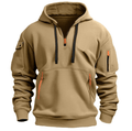 DARIUS | MEN'S HALF-ZIP UTILITY HOODIE, ZIP POCKET PULLOVER - Zarino Newstyle