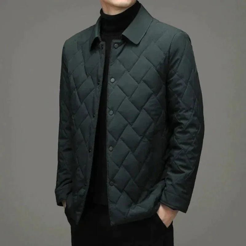 DECLAN | MEN'S QUILTED PUFFER BLAZER, INSULATED TAILORED WINTER JACKET - Zarino Newstyle