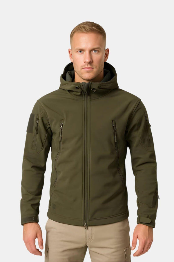 EVERETT | MEN'S OUTDOOR HOODED JACKET, LIGHTWEIGHT ZIP-UP SPRING OUTERWEAR - Zarino Newstyle