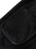 EVERETT | MEN'S SHERPA-LINED UTILITY VEST, SLEEVELESS FAUX LEATHER WINTER LAYER – BLACK - Zarino Newstyle
