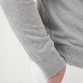 GRAYSON | MEN'S SLIM-FIT LONG-SLEEVE POLO SHIRT, LIGHTWEIGHT KNIT SMART-CASUAL TOP – GREY - Zarino Newstyle