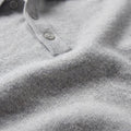 GRAYSON | MEN'S SLIM-FIT LONG-SLEEVE POLO SHIRT, LIGHTWEIGHT KNIT SMART-CASUAL TOP – GREY - Zarino Newstyle