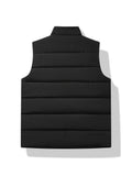 HOLDEN | MEN'S QUILTED PUFFER VEST, LIGHTWEIGHT INSULATED STAND COLLAR WINTER LAYER – BLACK - Zarino Newstyle