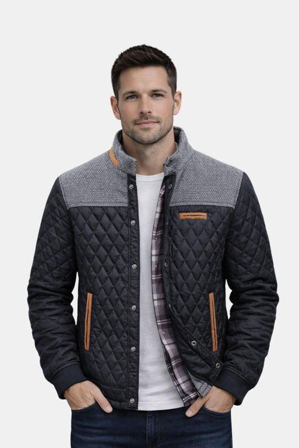 LEONARD | MEN'S QUILTED TRAVEL JACKET, WARM ZIP-UP SPRING OUTERWEAR - Zarino Newstyle