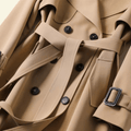 MADELINE | WOMEN'S DOUBLE-BREASTED BELTED TRENCH COAT, ELEGANT LONG OUTERWEAR - Zarino Newstyle