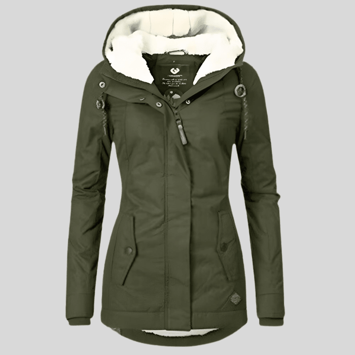 MAREN | WOMEN'S HOODED FLEECE-LINED WINTER COAT, WARM WEATHER-RESISTANT OUTERWEAR - Zarino Newstyle