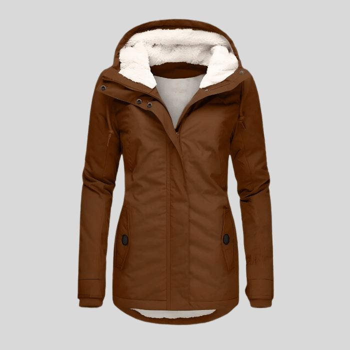 MAREN | WOMEN'S HOODED FLEECE-LINED WINTER COAT, WARM WEATHER-RESISTANT OUTERWEAR - Zarino Newstyle