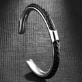 MEN'S BRAIDED CORD OPEN CUFF BRACELET - Zarino Newstyle