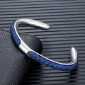 MEN'S BRAIDED CORD OPEN CUFF BRACELET - Zarino Newstyle