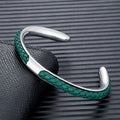 MEN'S BRAIDED CORD OPEN CUFF BRACELET - Zarino Newstyle