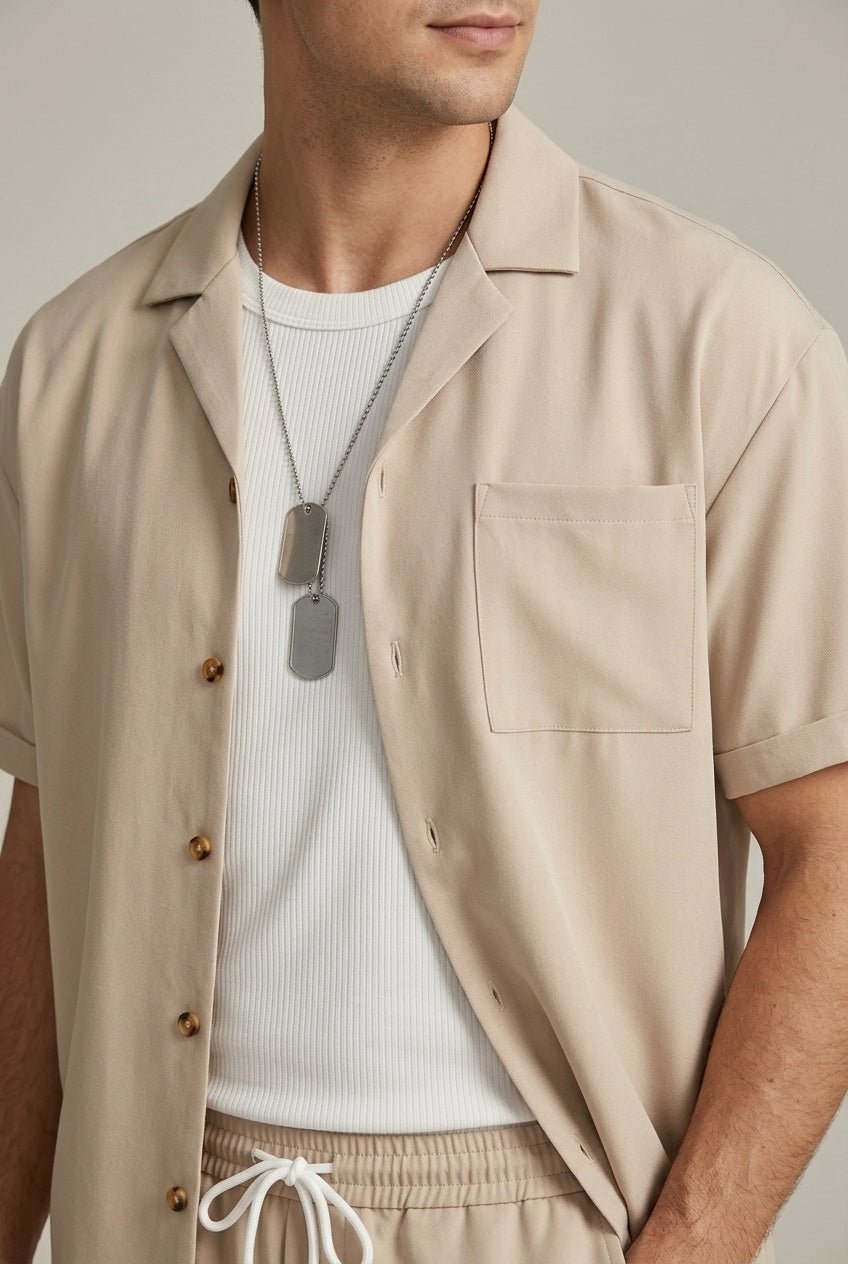 MEN'S BUTTON - UP SHIRT & TAILORED TROUSER SET - Zarino Newstyle
