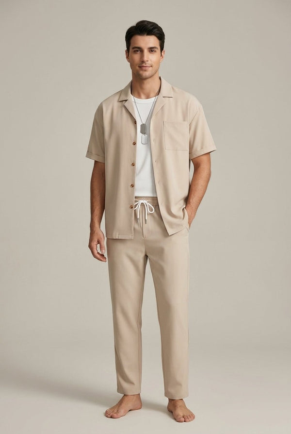 MEN'S BUTTON - UP SHIRT & TAILORED TROUSER SET - Zarino Newstyle