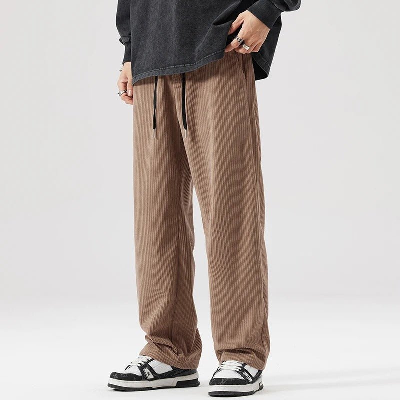 MEN'S CASUAL WIDE LEG CORDUROY PANTS - Zarino Newstyle