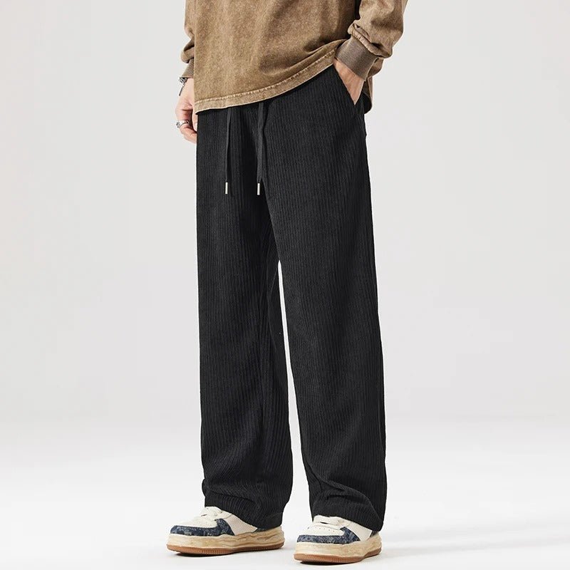 MEN'S CASUAL WIDE LEG CORDUROY PANTS - Zarino Newstyle