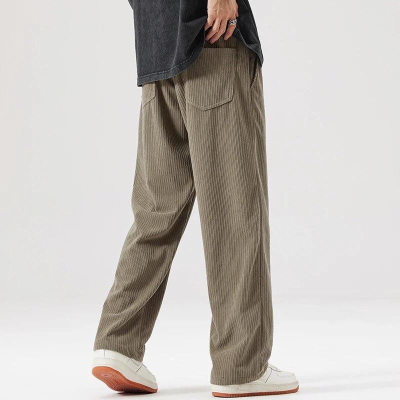 MEN'S CASUAL WIDE LEG CORDUROY PANTS - Zarino Newstyle