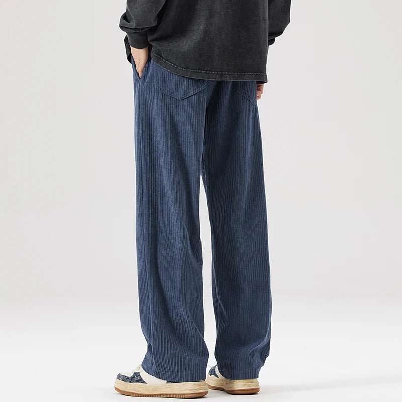 MEN'S CASUAL WIDE LEG CORDUROY PANTS - Zarino Newstyle