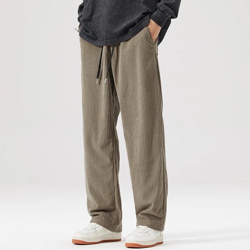 MEN'S CASUAL WIDE LEG CORDUROY PANTS - Zarino Newstyle
