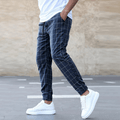 MEN'S CHECKERED CASUAL JOGGER TROUSERS - Zarino Newstyle
