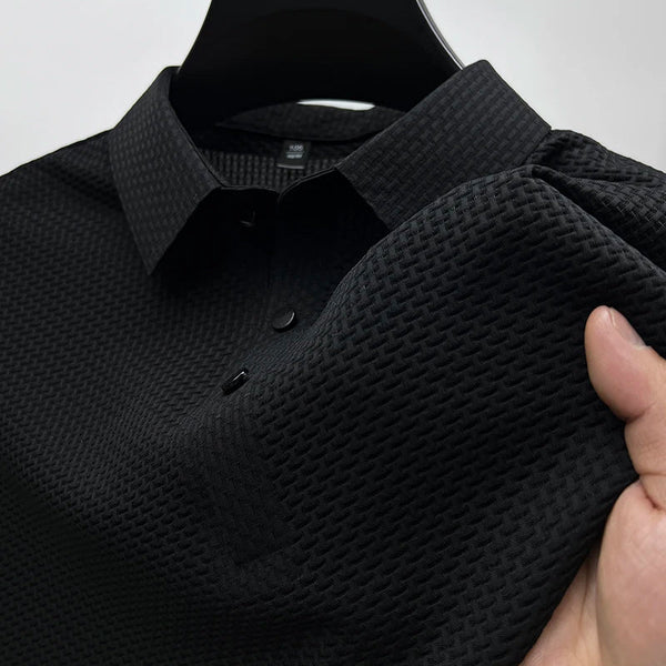 MEN'S CLASSIC TEXTURED POLO SUMMER SHIRT