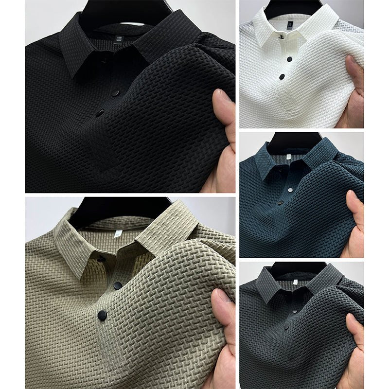 MEN'S CLASSIC TEXTURED POLO SUMMER SHIRT - Zarino Newstyle