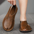 MEN'S CROSSOVER WRAP SLIP - ON SANDALS OPEN TOE CASUAL FLAT SHOES - Zarino Newstyle