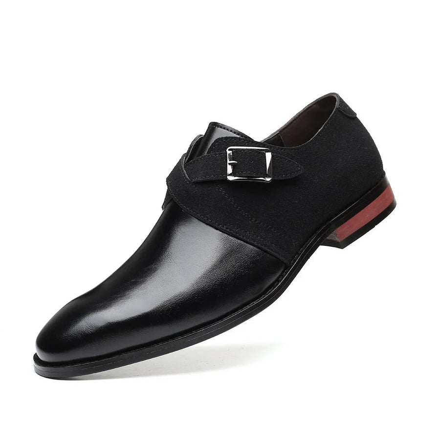 MEN'S DOUBLE BUCKLE MONK STRAP LOAFERS DRESS SHOES - Zarino Newstyle