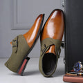 MEN'S DOUBLE BUCKLE MONK STRAP LOAFERS DRESS SHOES - Zarino Newstyle