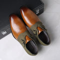 MEN'S DOUBLE BUCKLE MONK STRAP LOAFERS DRESS SHOES - Zarino Newstyle