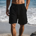 MEN'S DRAWSTRING KNEE LENGTH SUMMER SWIM TRUNKS - Zarino Newstyle