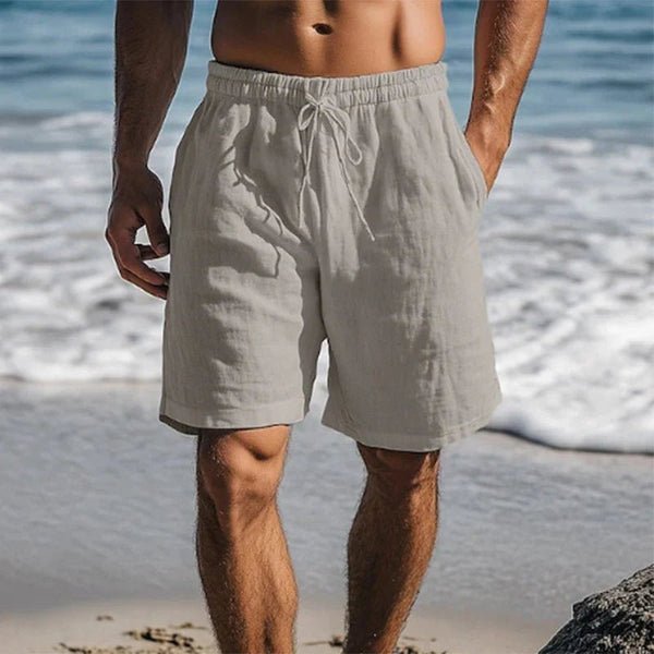 MEN'S DRAWSTRING KNEE LENGTH SUMMER SWIM TRUNKS
