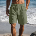MEN'S DRAWSTRING KNEE LENGTH SUMMER SWIM TRUNKS - Zarino Newstyle