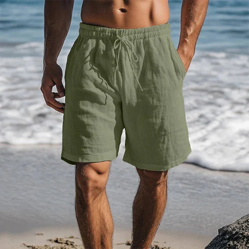 MEN'S DRAWSTRING KNEE LENGTH SUMMER SWIM TRUNKS - Zarino Newstyle