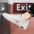 MEN'S EMBOSSED LOW - TOP LACE - UP STREET SNEAKERS - Zarino Newstyle