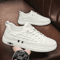 MEN'S EMBOSSED LOW - TOP LACE - UP STREET SNEAKERS - Zarino Newstyle