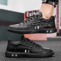 MEN'S EMBOSSED LOW - TOP LACE - UP STREET SNEAKERS - Zarino Newstyle