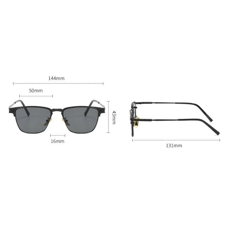 MEN'S HALF - FRAME POLARIZED PHOTOCHROMIC SUNGLASSES - Zarino Newstyle