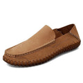 MEN'S HANDMADE SUEDE SLIP - ON SUMMER LOAFERS - Zarino Newstyle