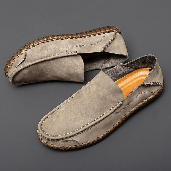MEN'S HANDMADE SUEDE SLIP-ON SUMMER LOAFERS